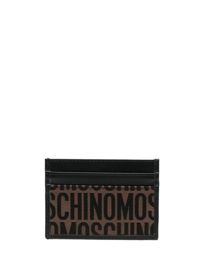Moschino logo-jacquard cardholder outlook
