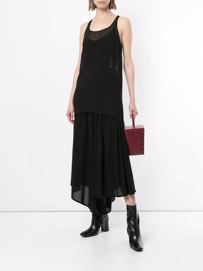 UMA WANG oversized silk tank top outlook