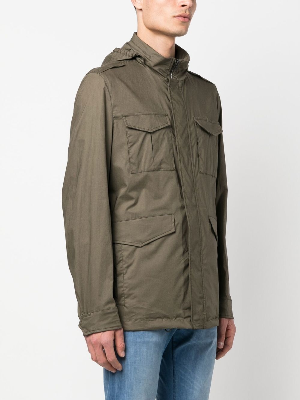 long-sleeve zip-up hoodie jacket - 3