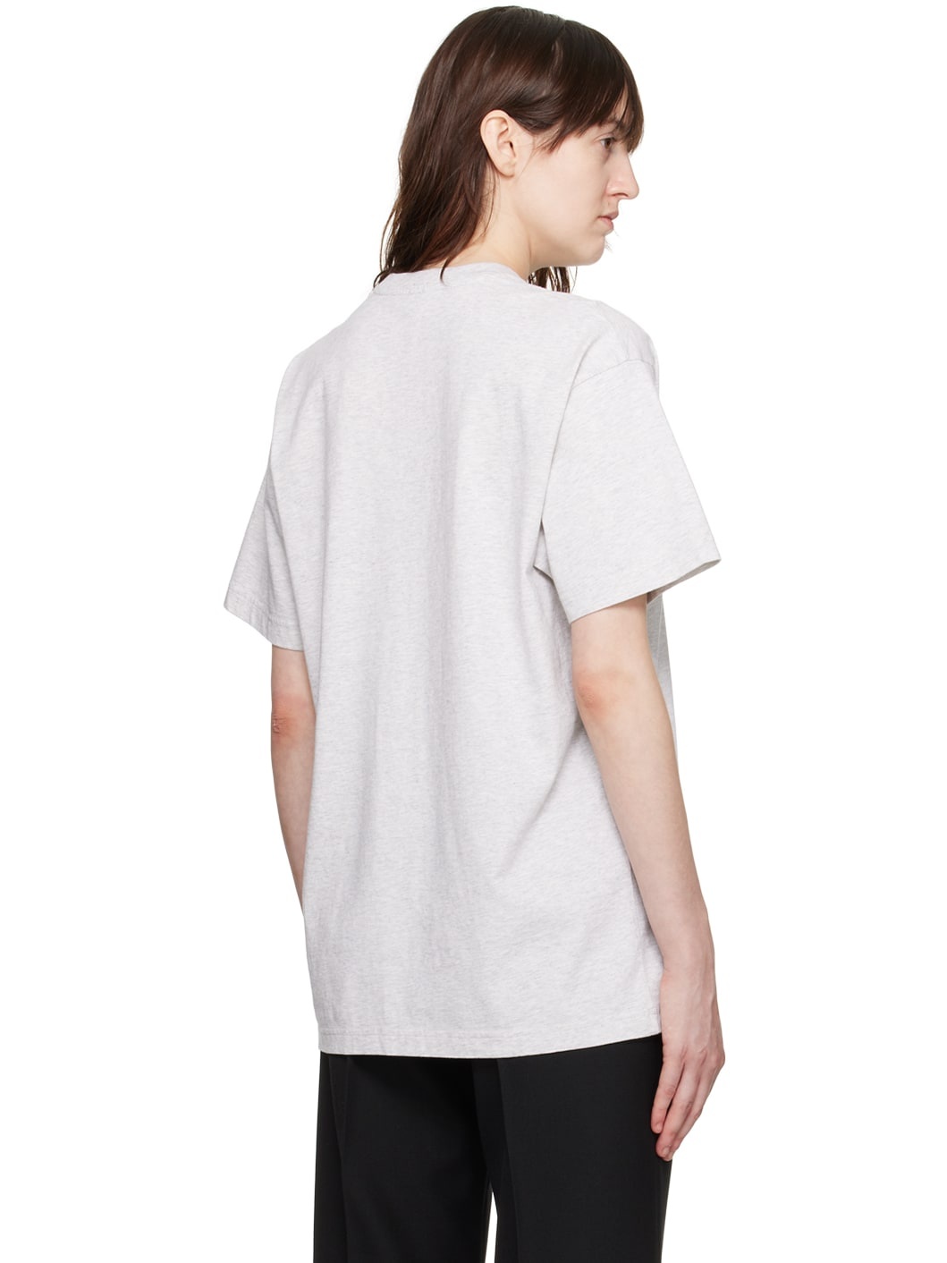 Gray Straight T-Shirt - 3