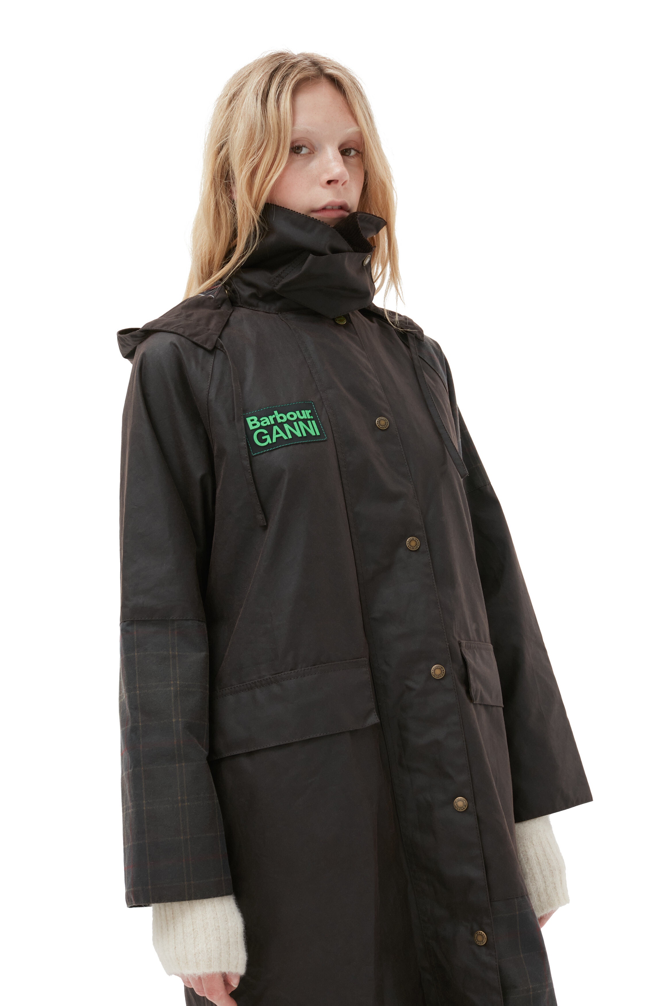 GANNI X BARBOUR BURGHLEY COAT - 5