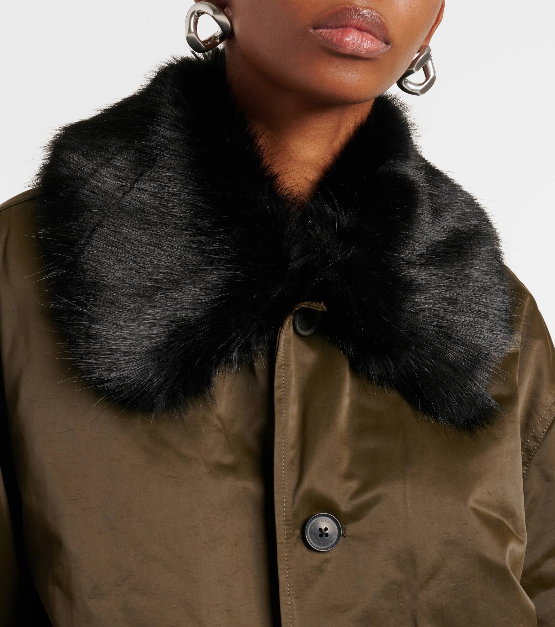 Blaise faux fur-trimmed parka - 4
