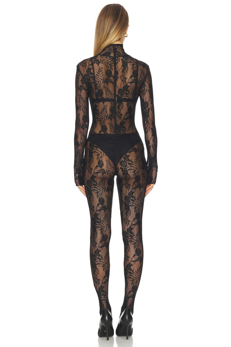 NORMA KAMALI Long Sleeve Slim Fit Turtleneck Catsuit outlook