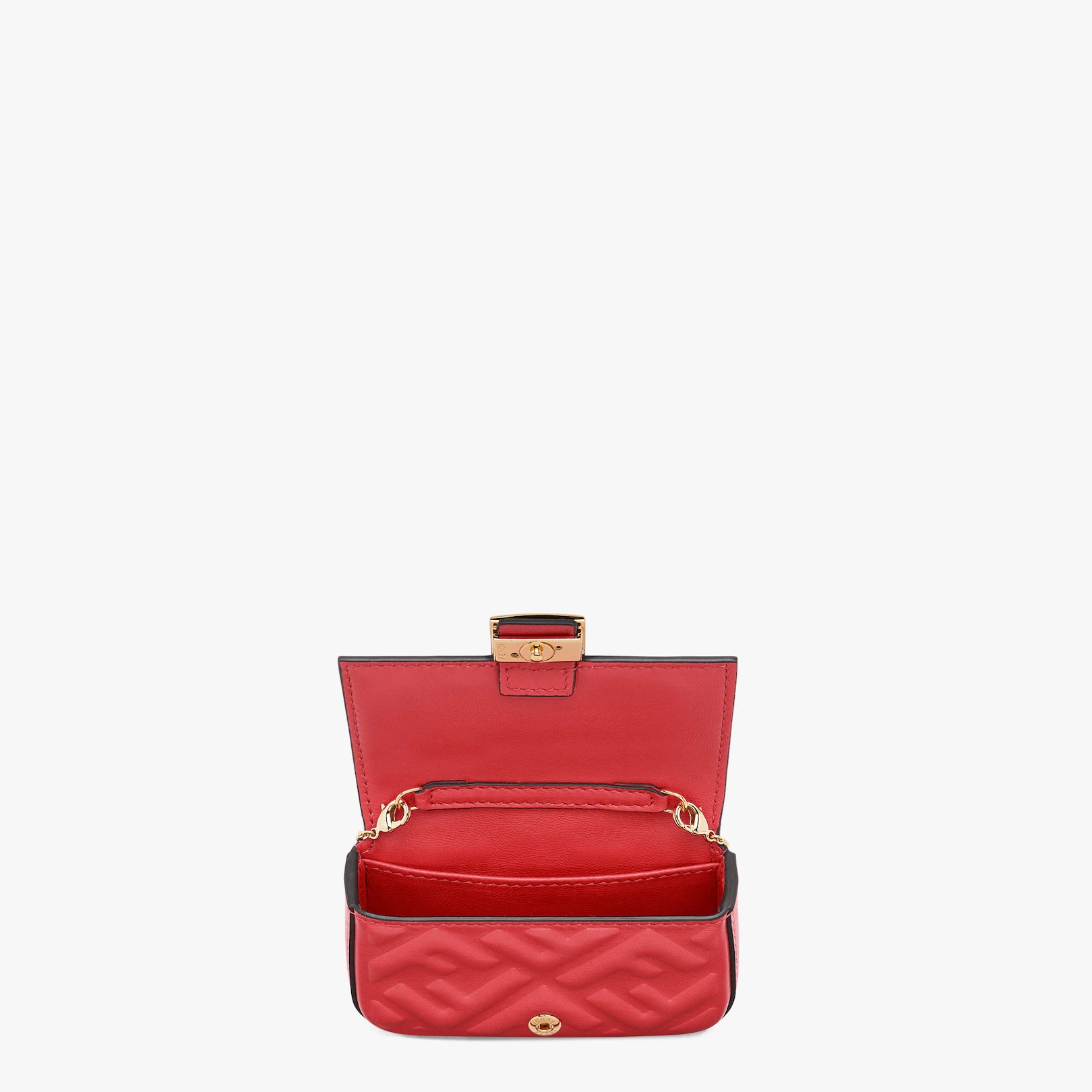 Fuchsia nappa leather charm - 4