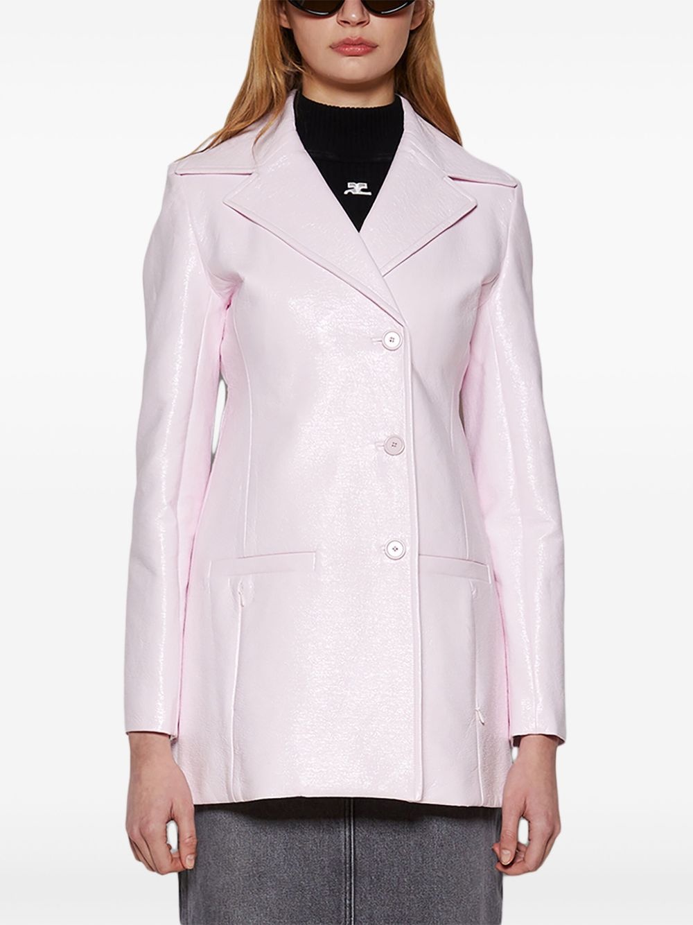 Heritage Vinyl faux leather coat - 3