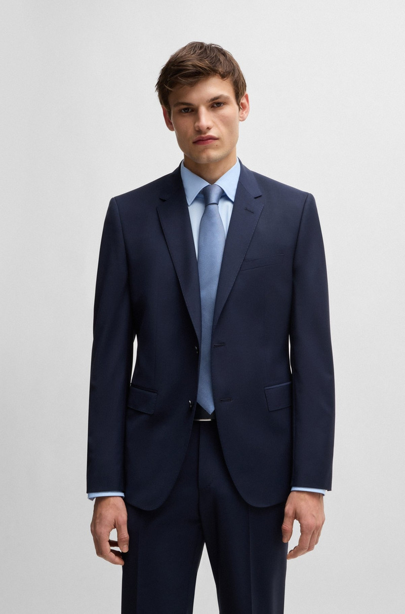 BOSS SILK-BLEND TIE WITH JACQUARD MICRO PATTERN outlook