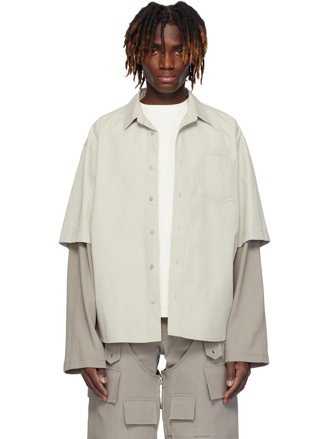Gray Layered Shirt - 1