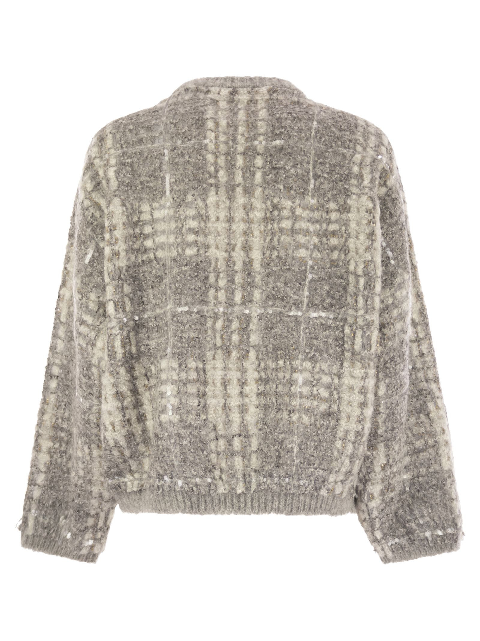 Brunello Cucinelli Women Dazzling Sweater In Mohair, Alpaca And Wool - 2