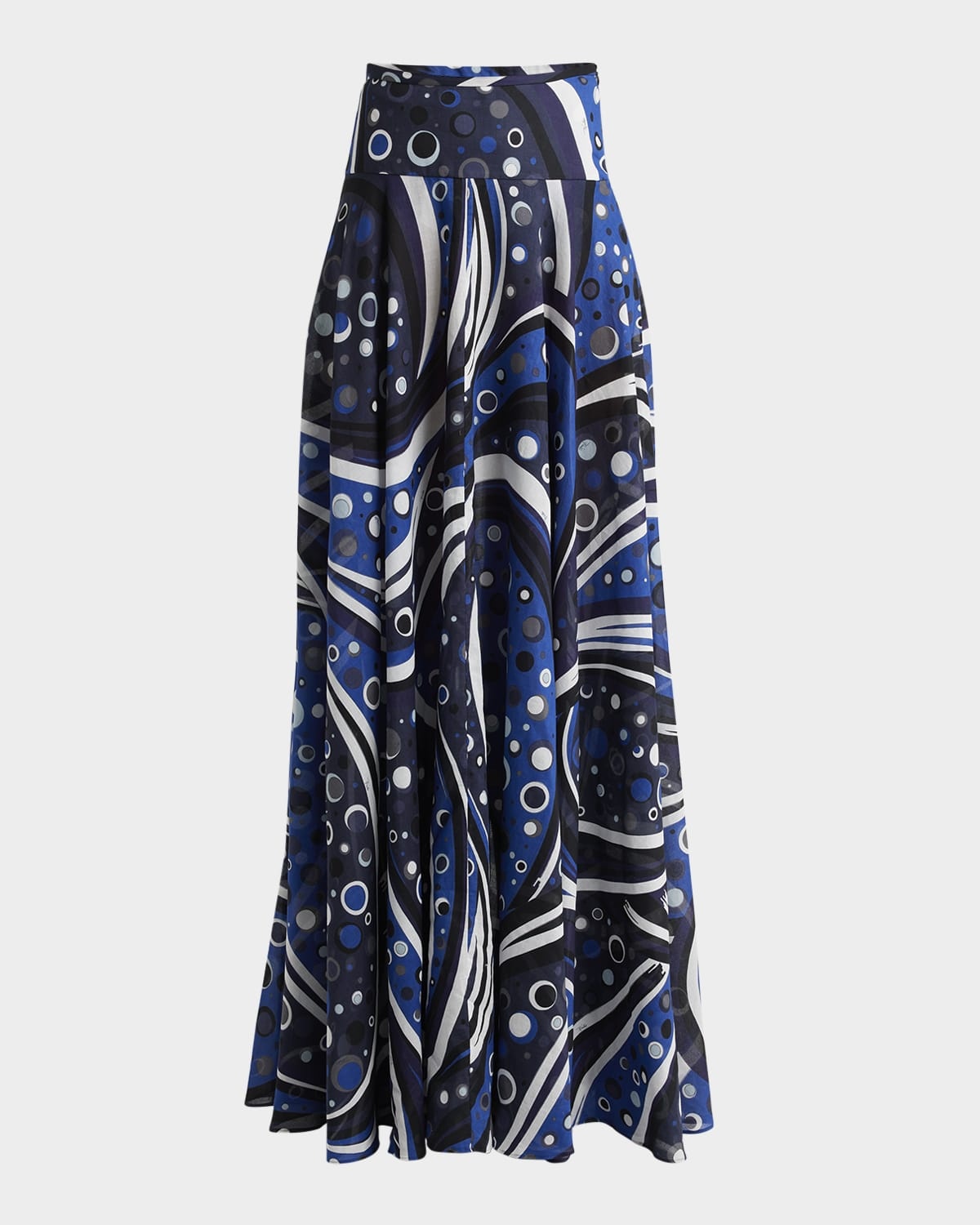 Printed Full Maxi Skirt - 1