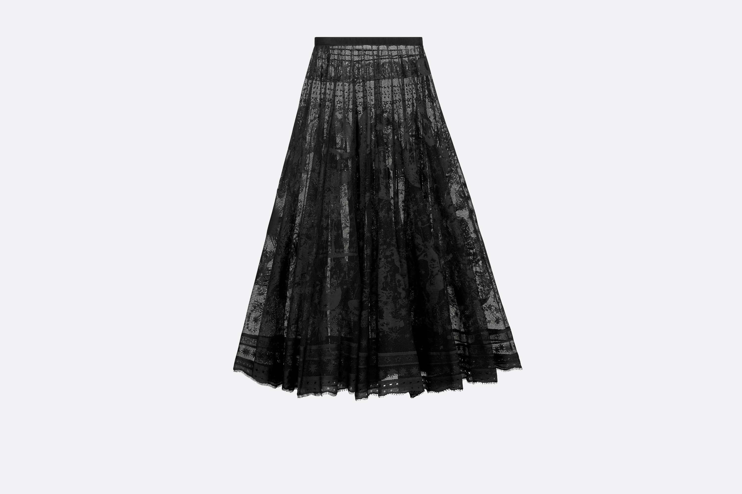 Flared Mid-Length Skirt - 1