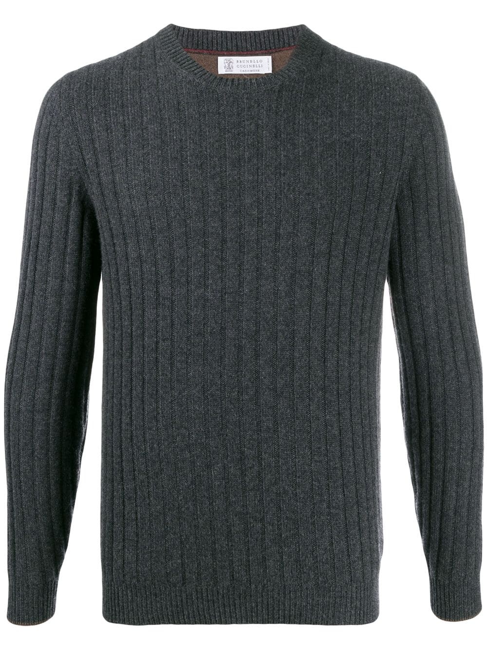 ribbed cashmere jumper - 1