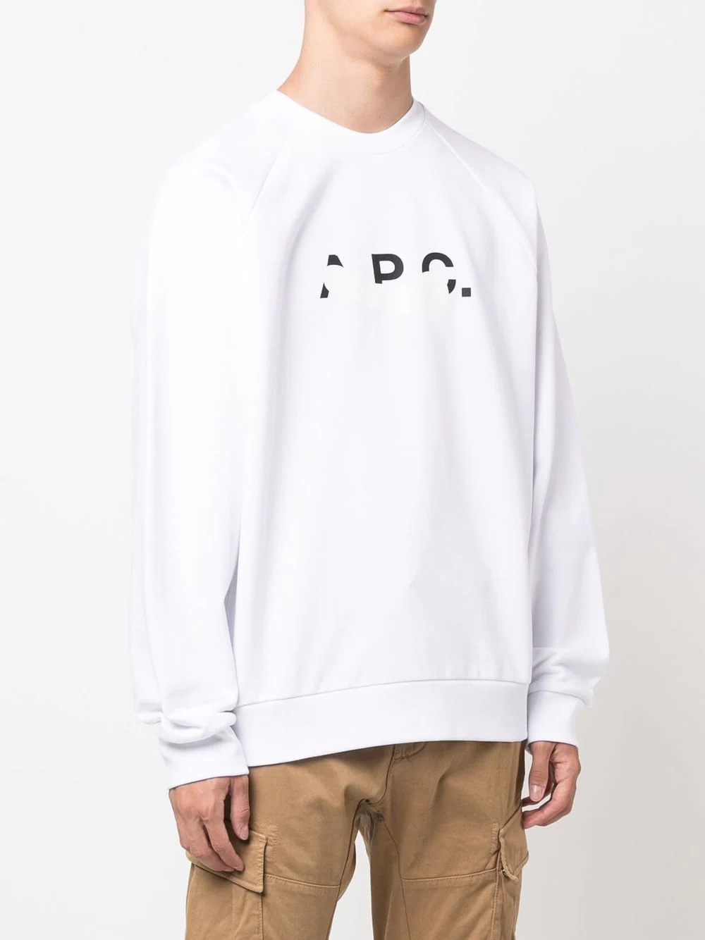 logo-print detail sweatshirt - 3