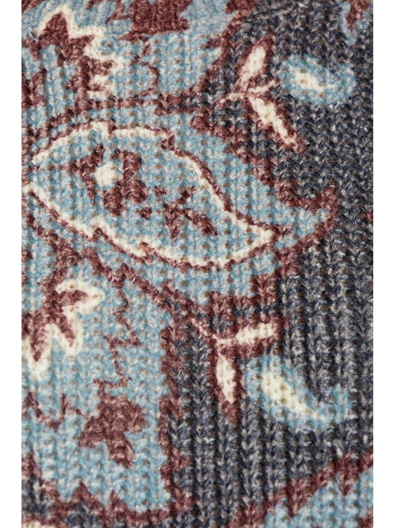 paisley-print wool top 5