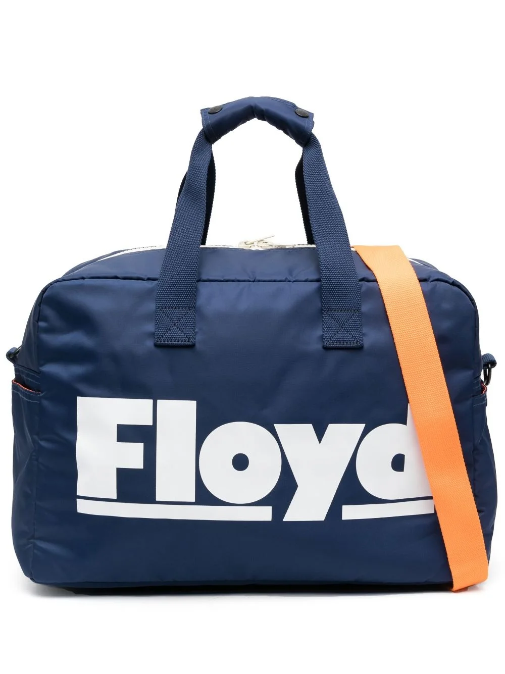 logo-print zipped holdall - 1
