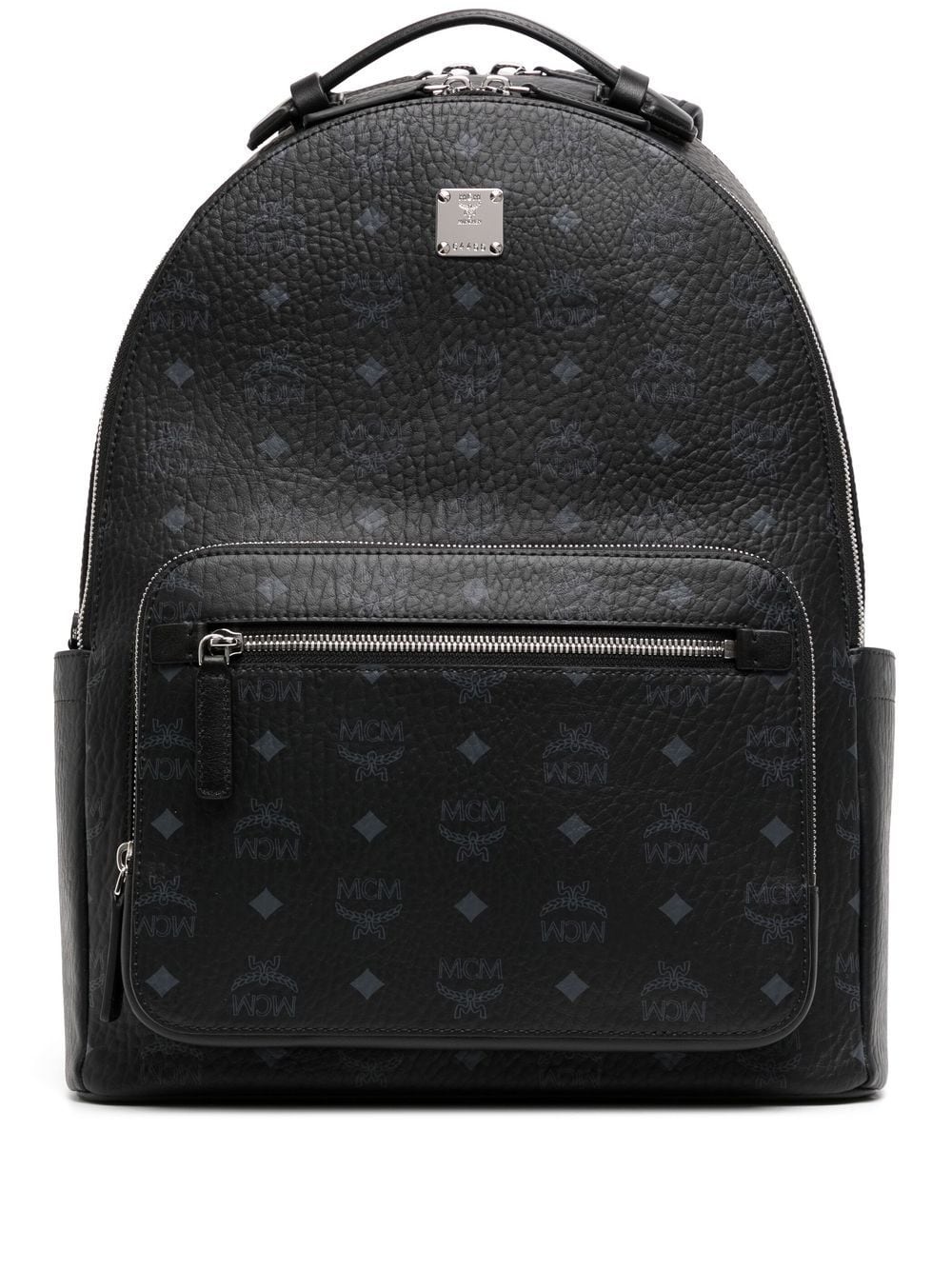 zipped logo-print backpack - 1