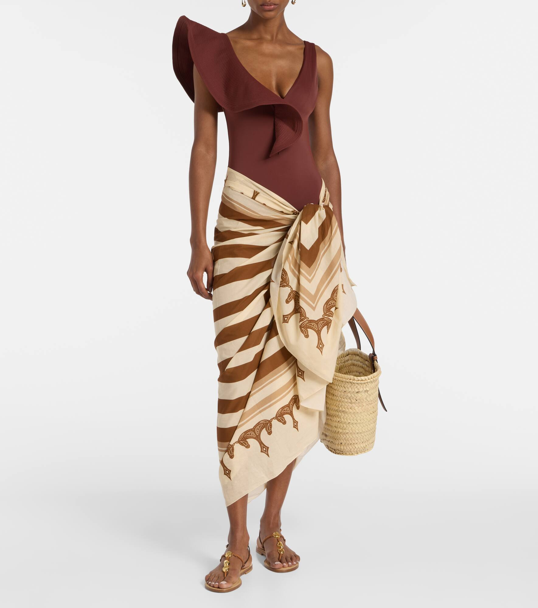 Cotton printed beach cover-up - 2