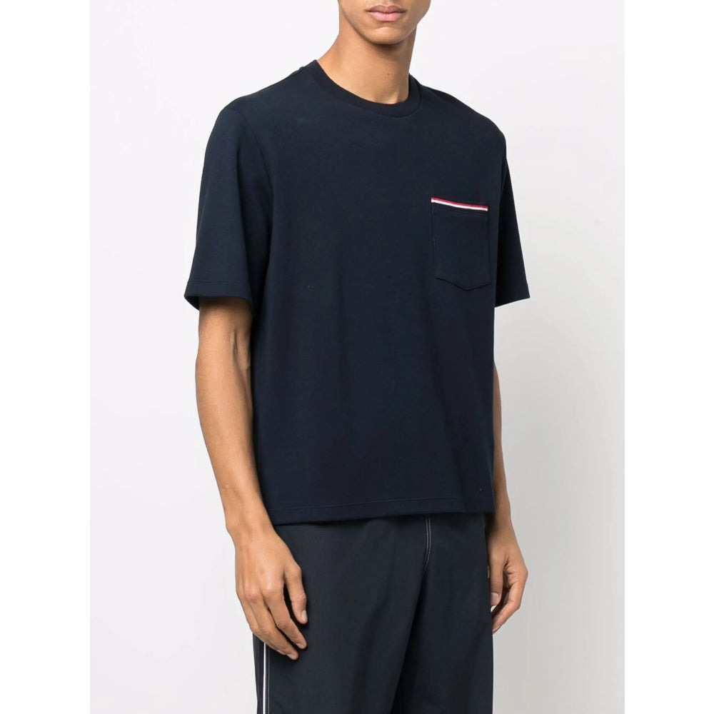 Thom Browne Blue T-Shirts & Vests - T-Shirts Men - 4