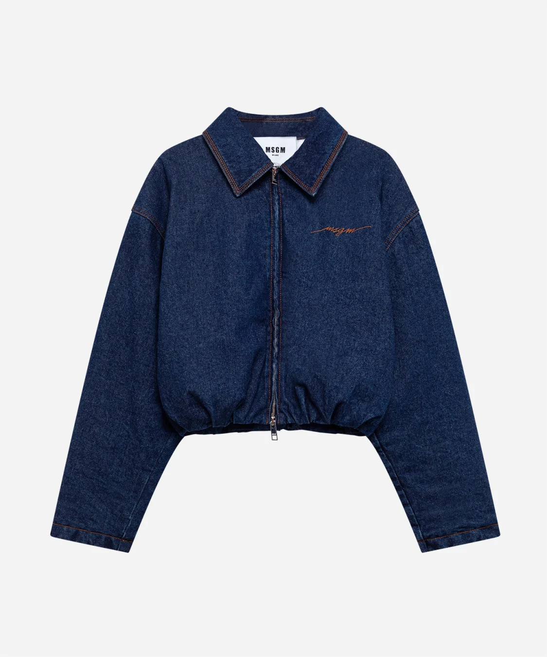 Denim bomber jacket - 1