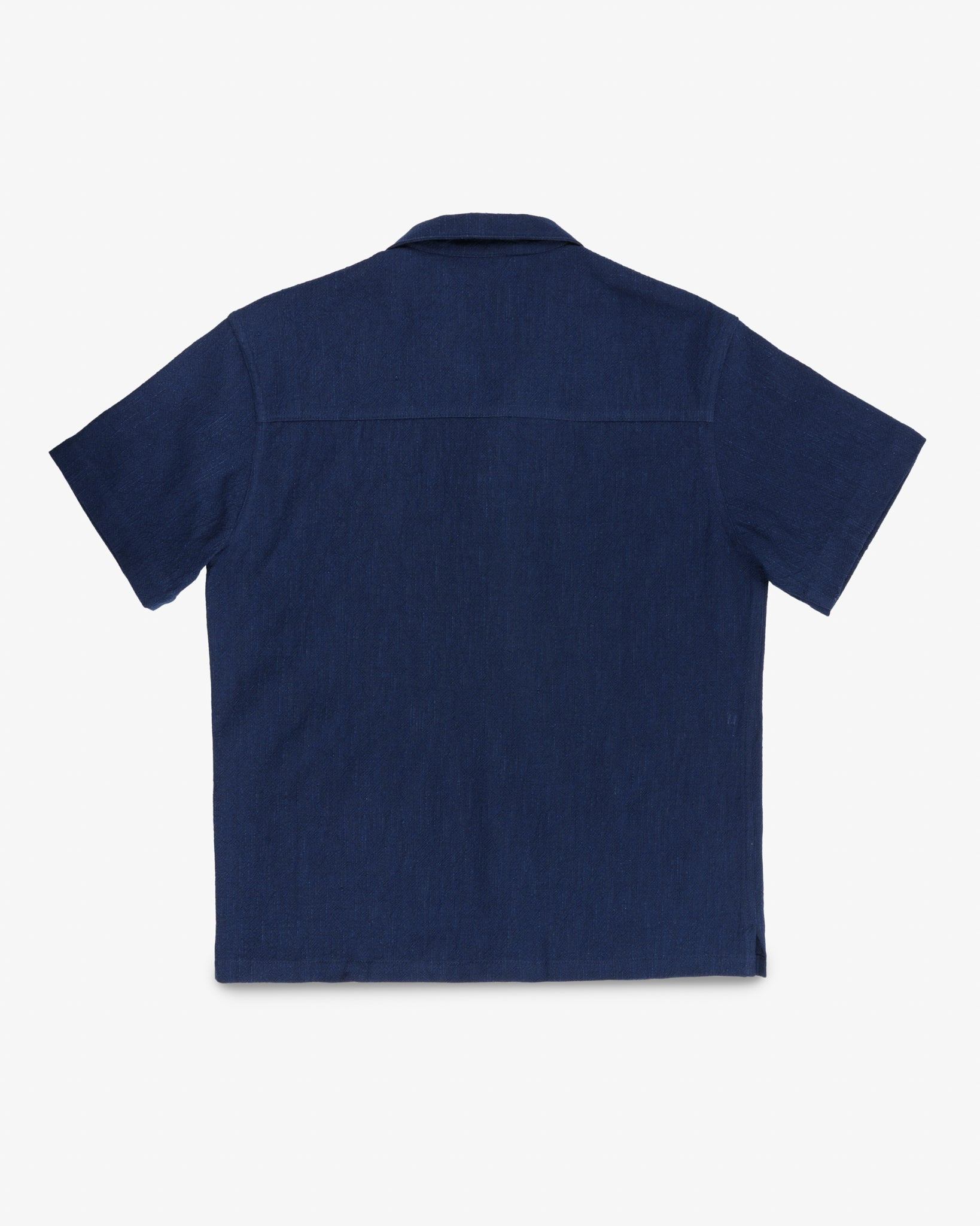 STF JAPANESE 8.5OZ SLUB COTTON SHORT SLEEVE SHIRT - INDIGO - 5