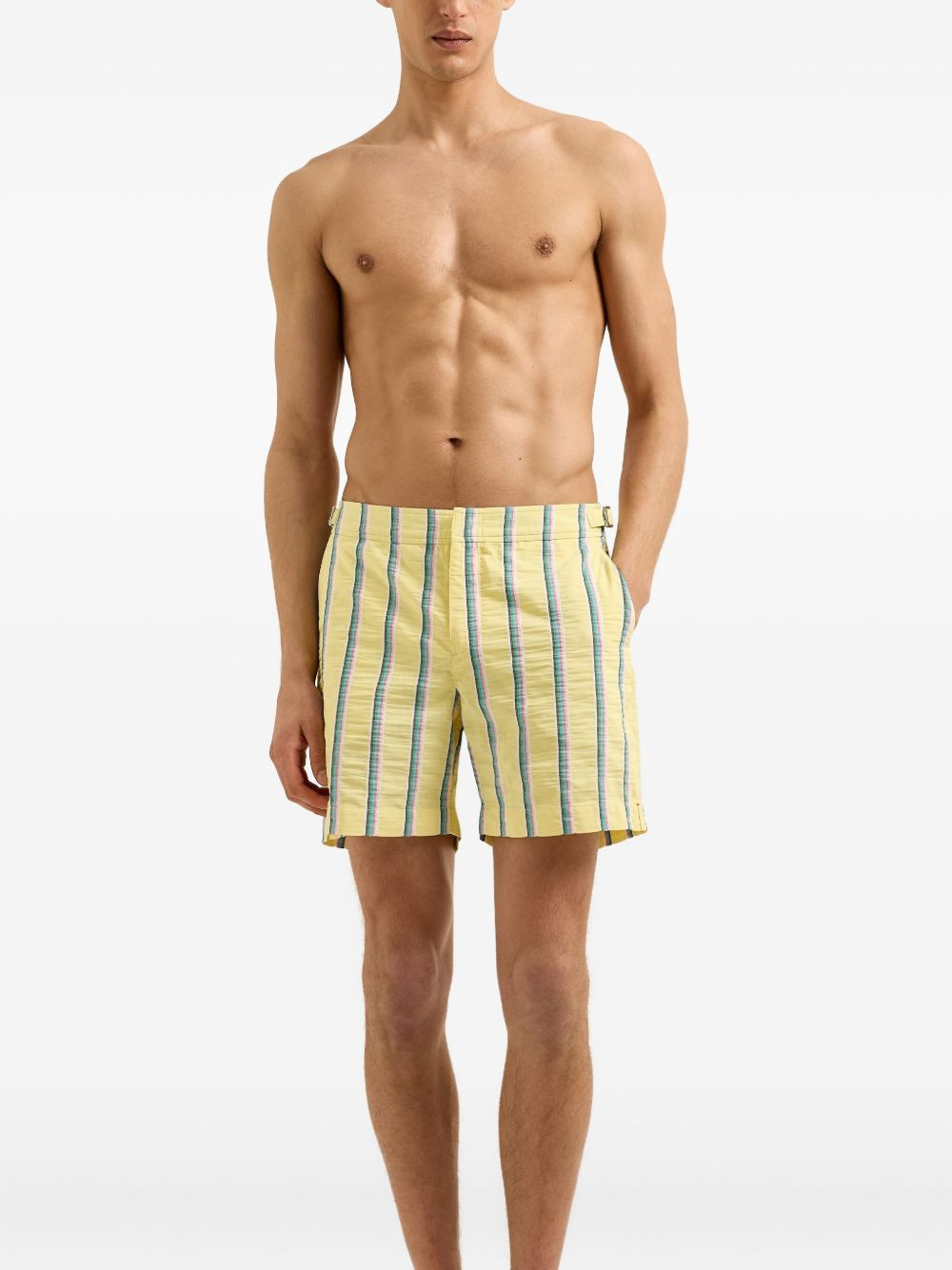 striped swim shorts - 3