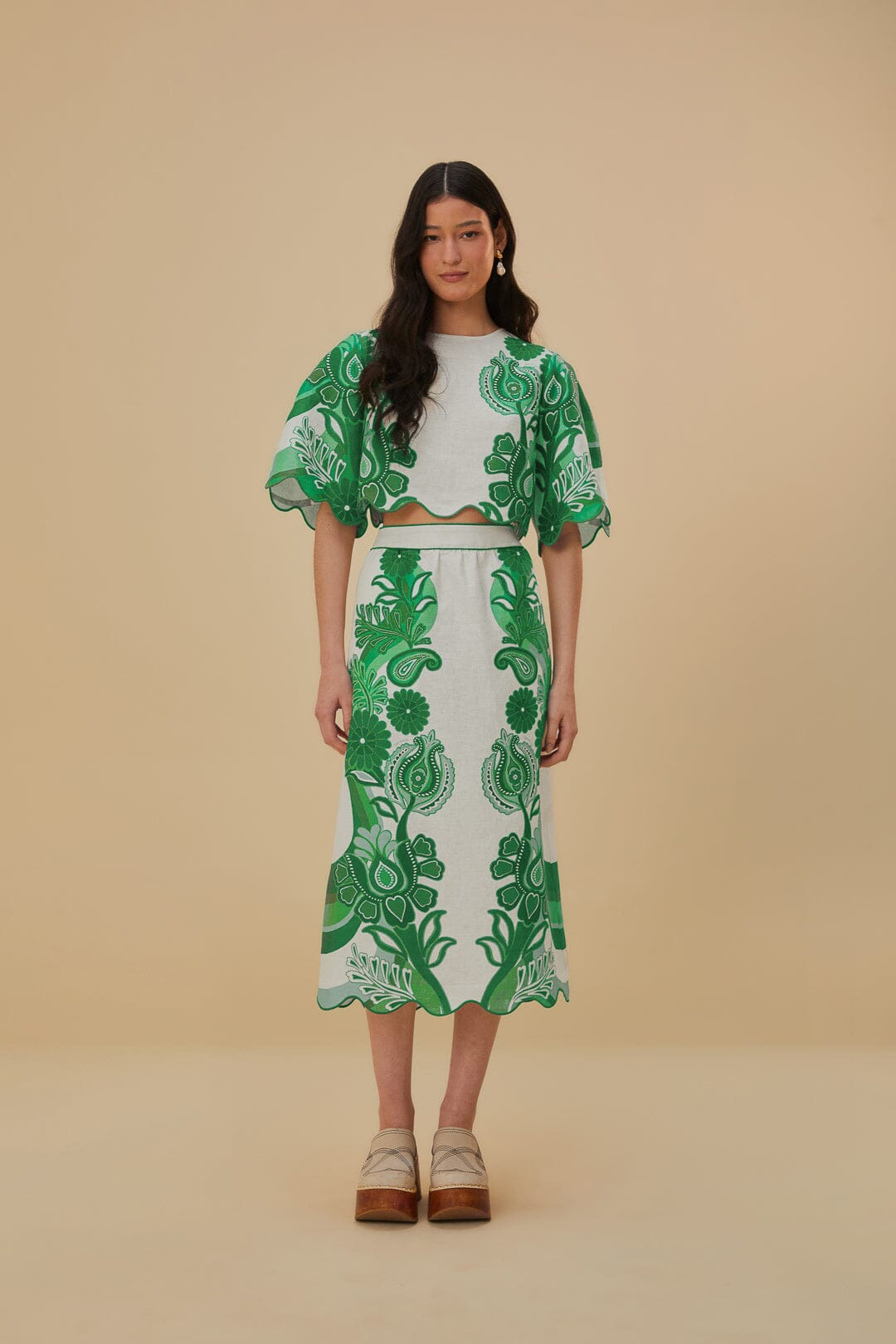 Green Color Festival Euroflax™ Blouse - 2