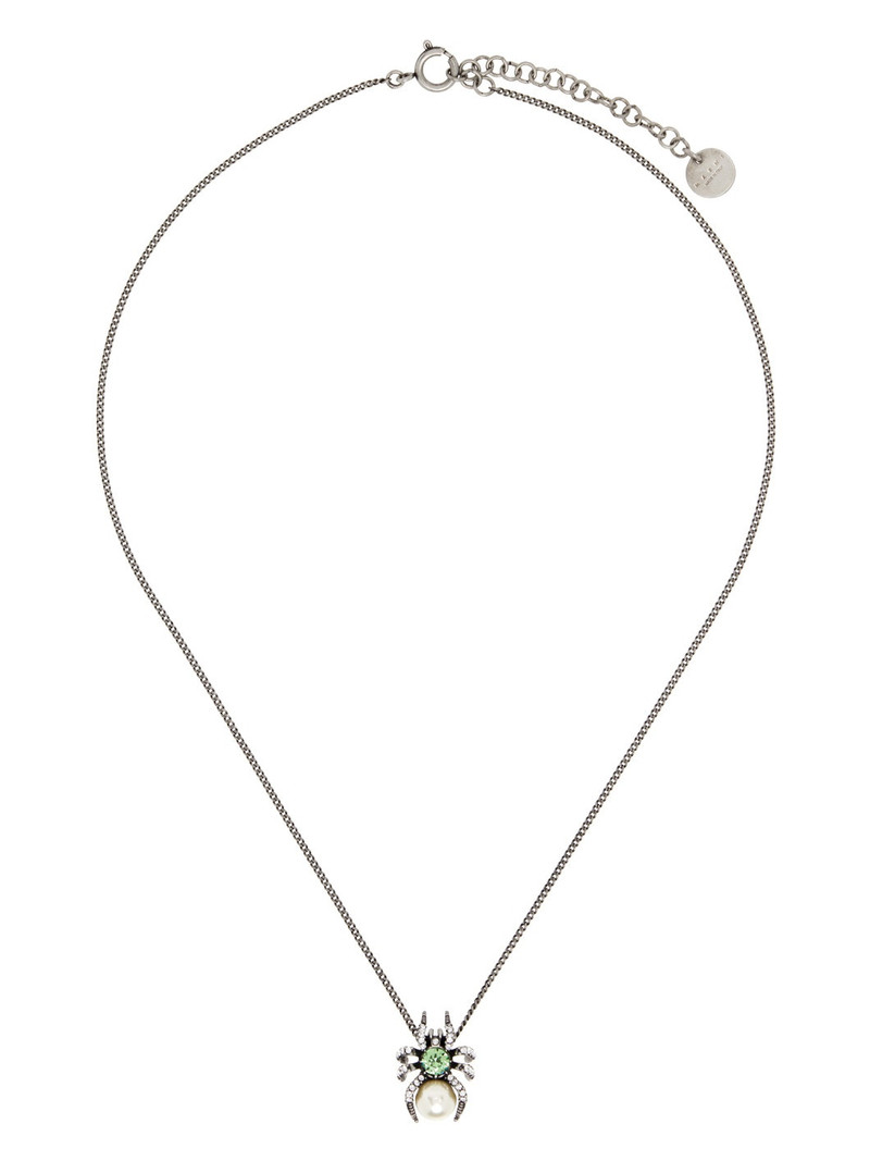 Silver Spider Necklace 1