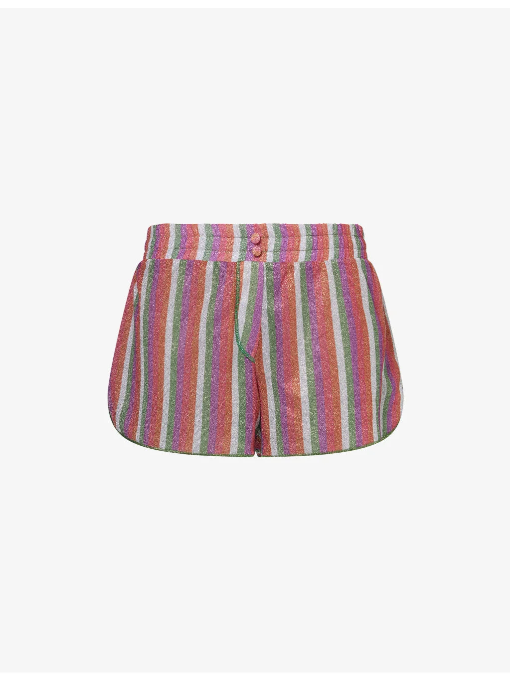 Lumiere Metallic Stretch-Woven Shorts - 1