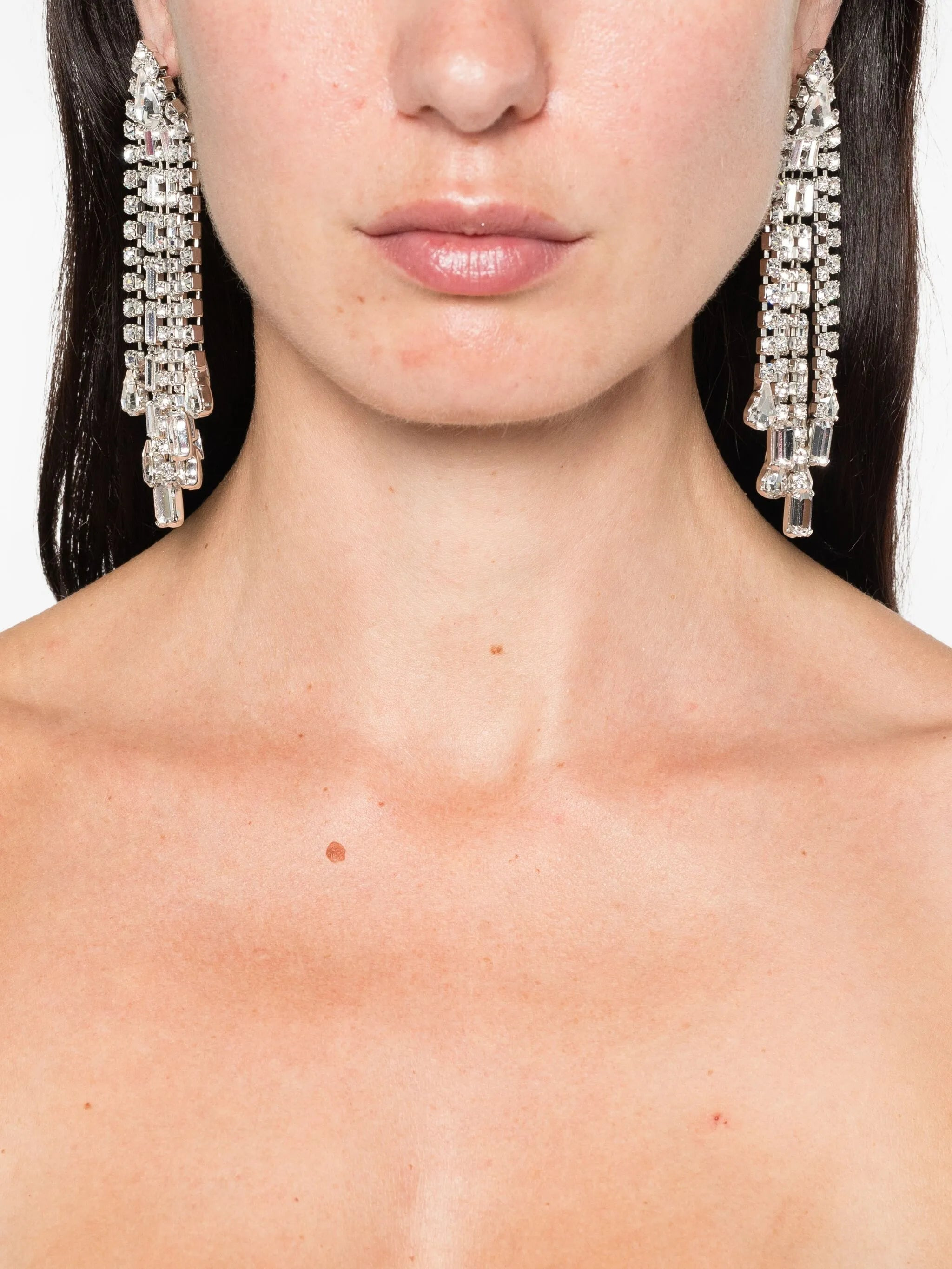 crystal-embellished earrings - 2