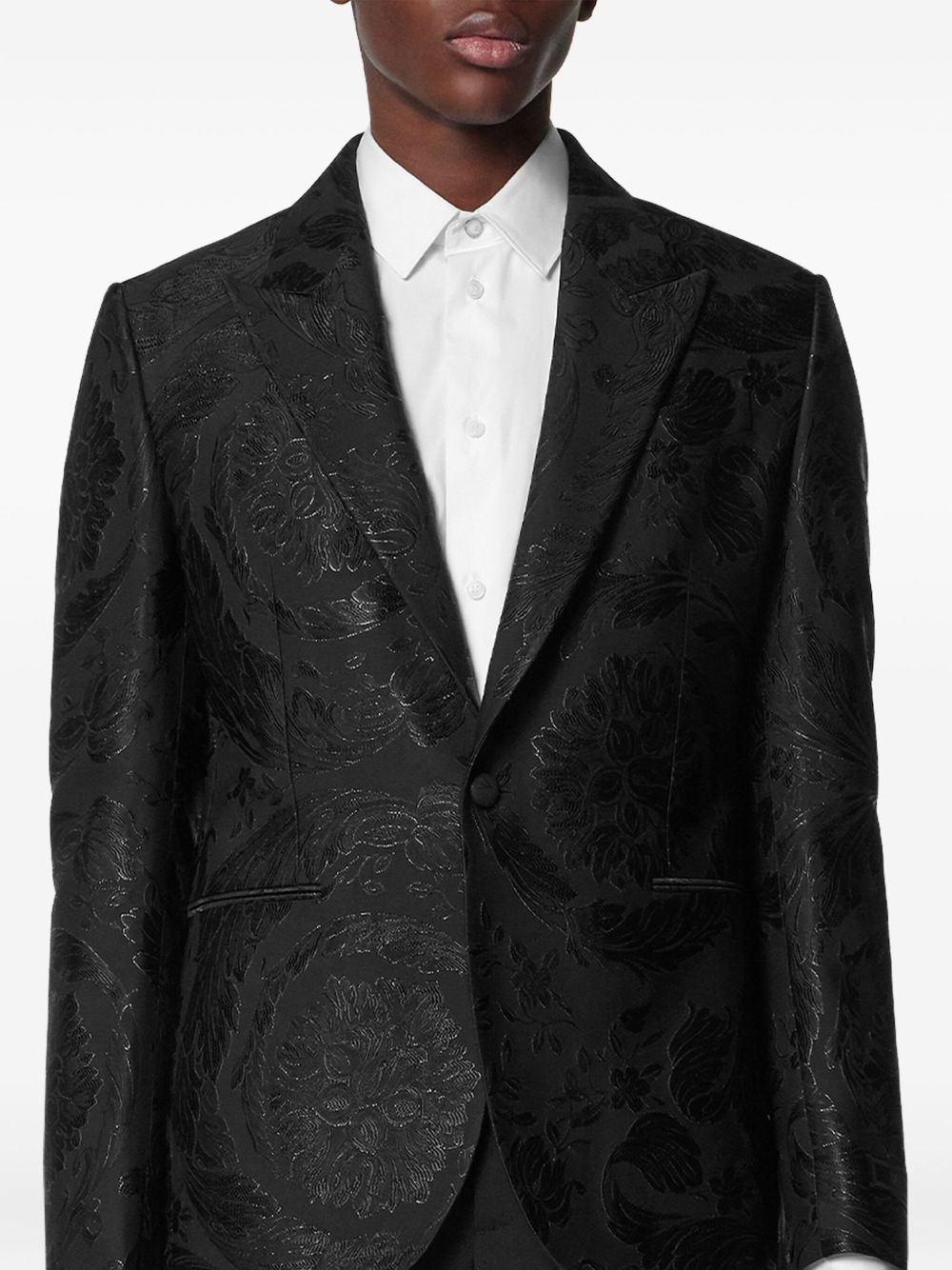 Barocco-jacquard blazer - 3