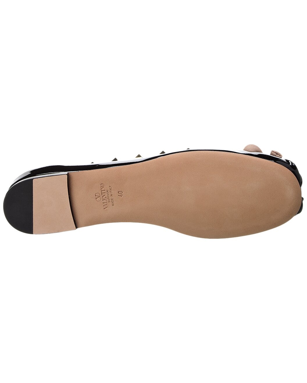 Valentino Rockstud Patent Ballerina Flat - 4