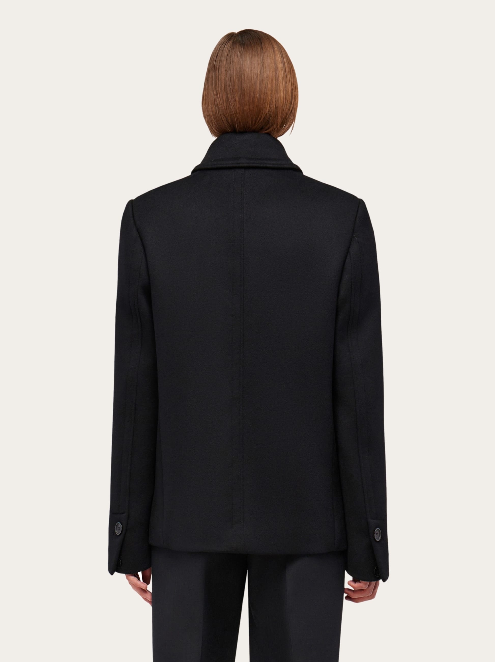 Wool and cashmere peacoat - 4