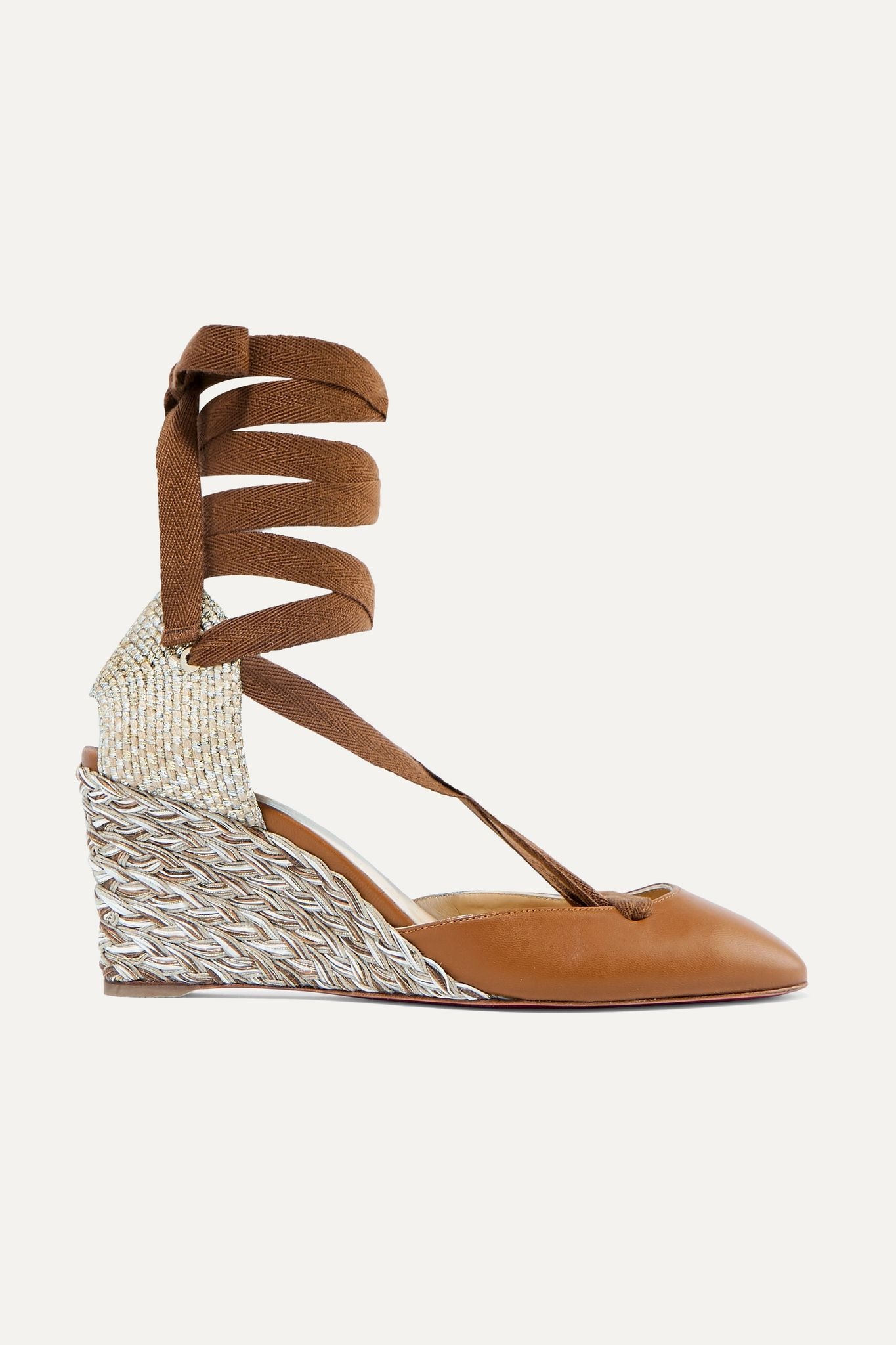 Noemia 70 leather wedge espadrilles - 1