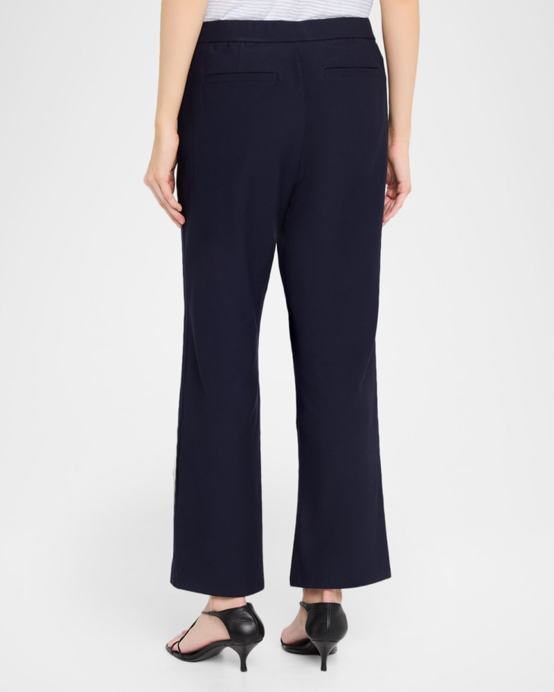 Stretch Ponte Cropped Kick-Flare Pants 3