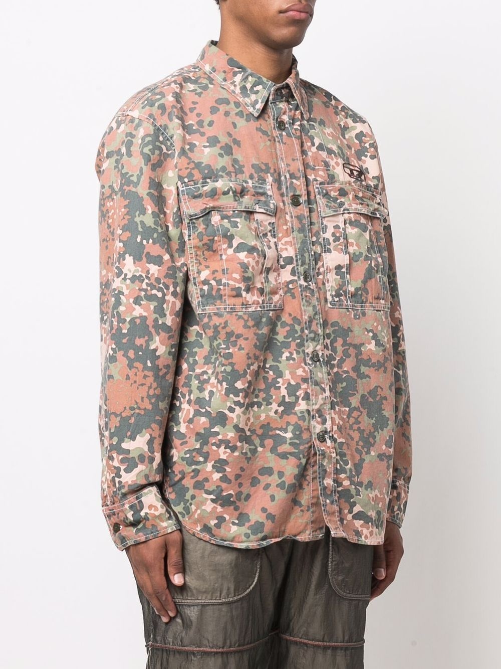 camouflage-print cotton shirt - 3