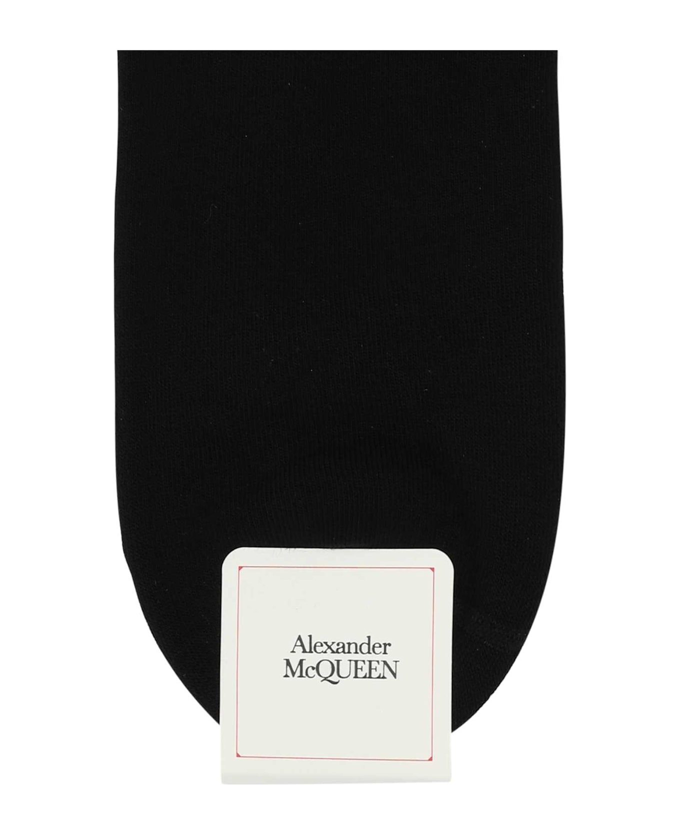 Black Stretch Cotton Blend Socks - 2