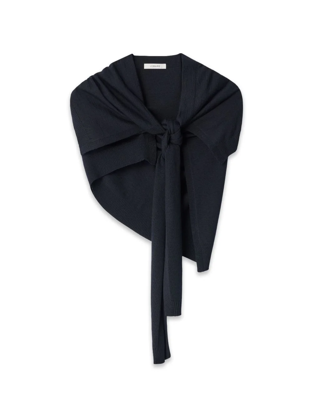 Trompe L'oeil scarf in merino blend - 1