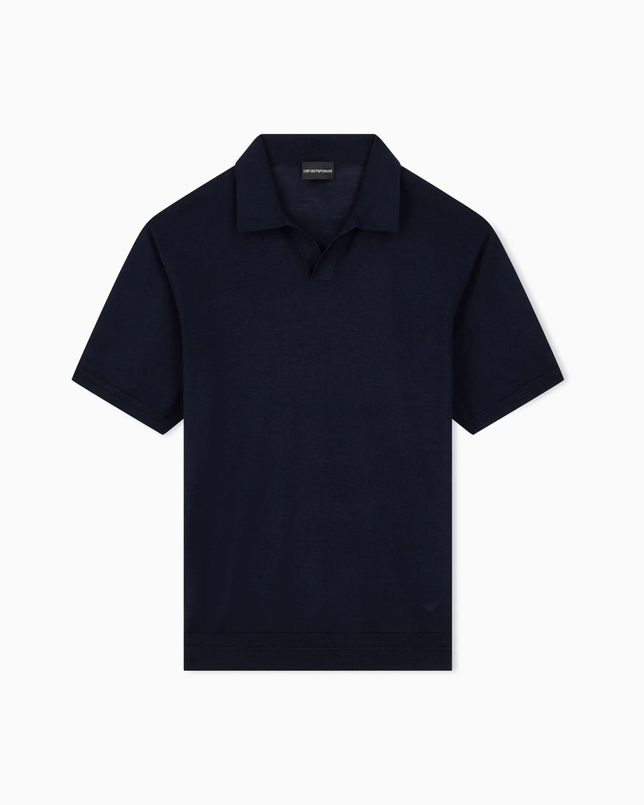 VIRGIN WOOL AND SILK POLO NECK SWEATER - 1