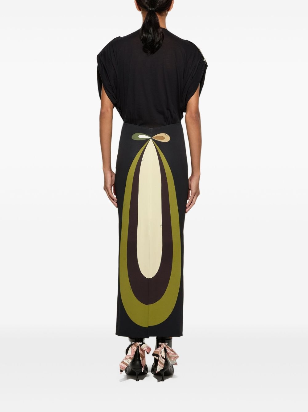 graphic-print maxi dress - 4