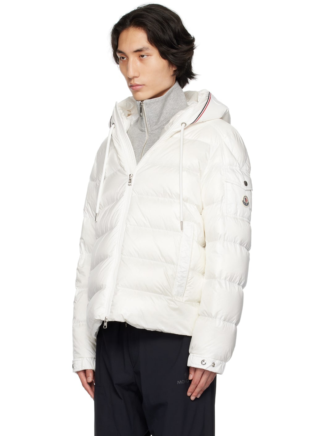 White Pavin Short Down Jacket - 4