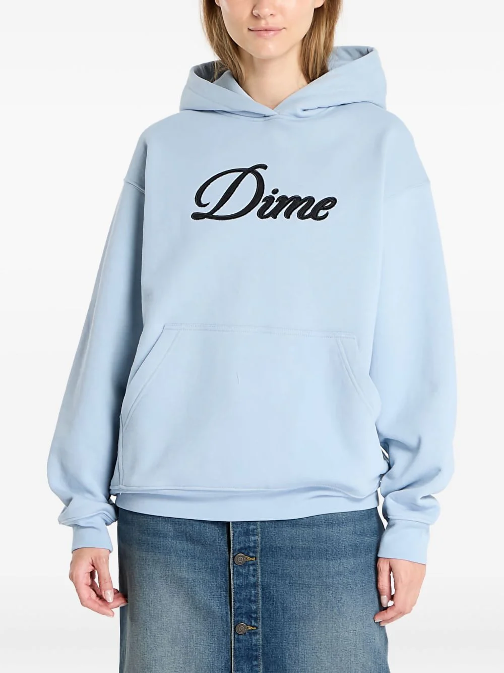 cursive-logo hoodie - 1
