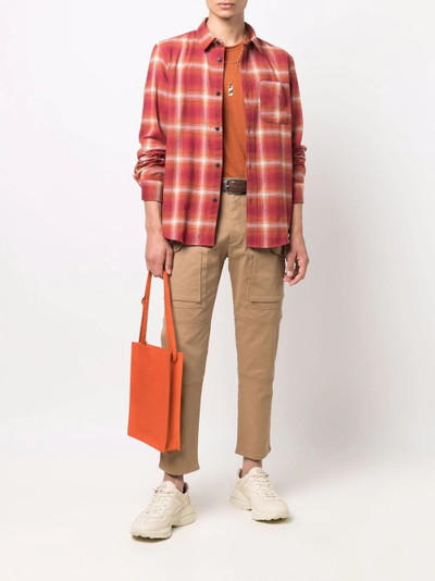 A.P.C. buttoned-up checked shirt outlook