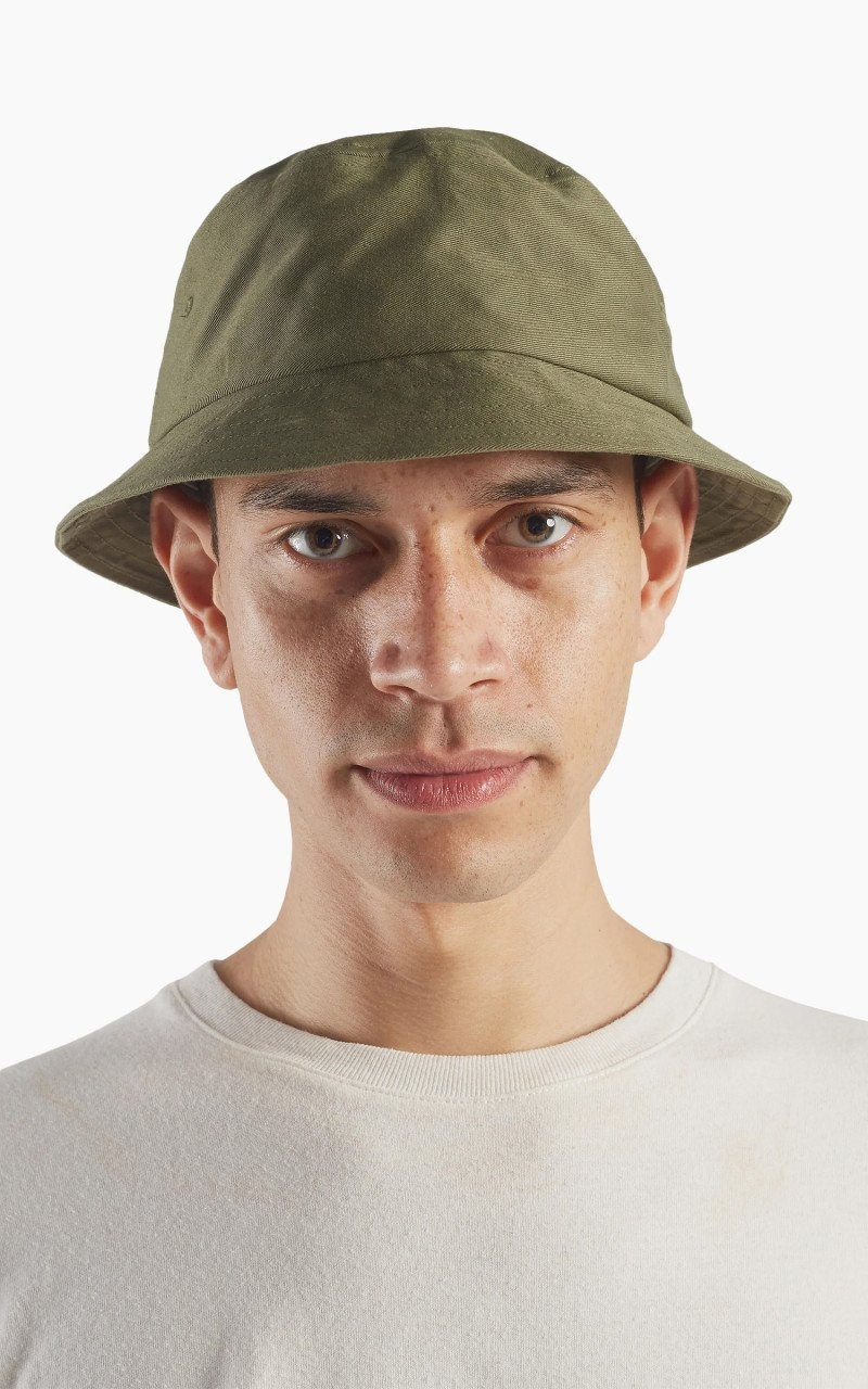 Universal Works BEACH HAT TWILL LIGHT OLIVE outlook