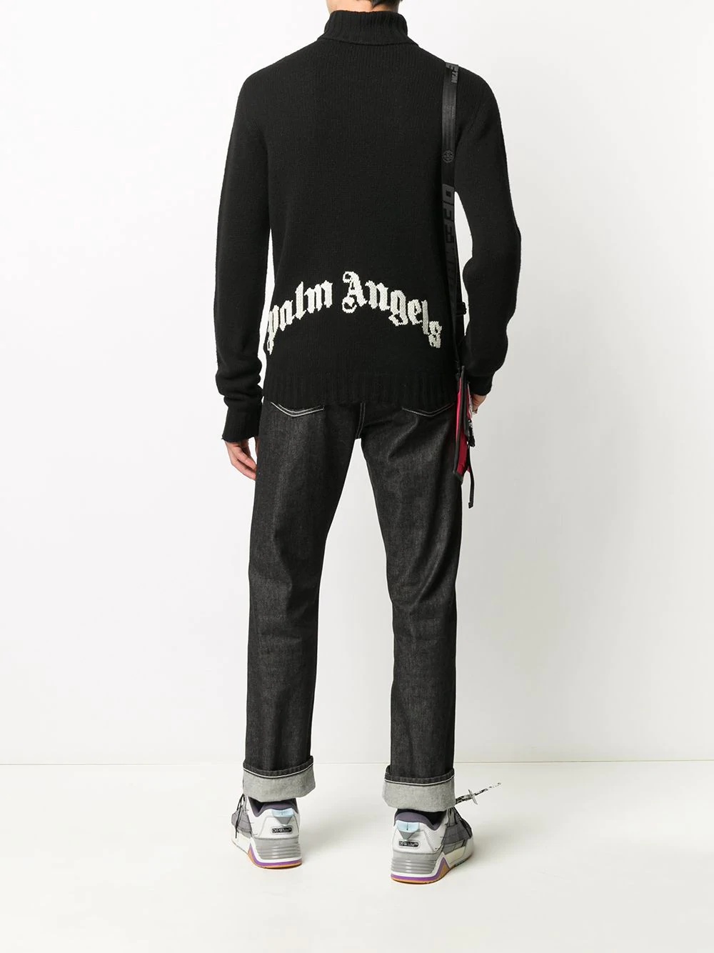 logo turtleneck jumper - 2