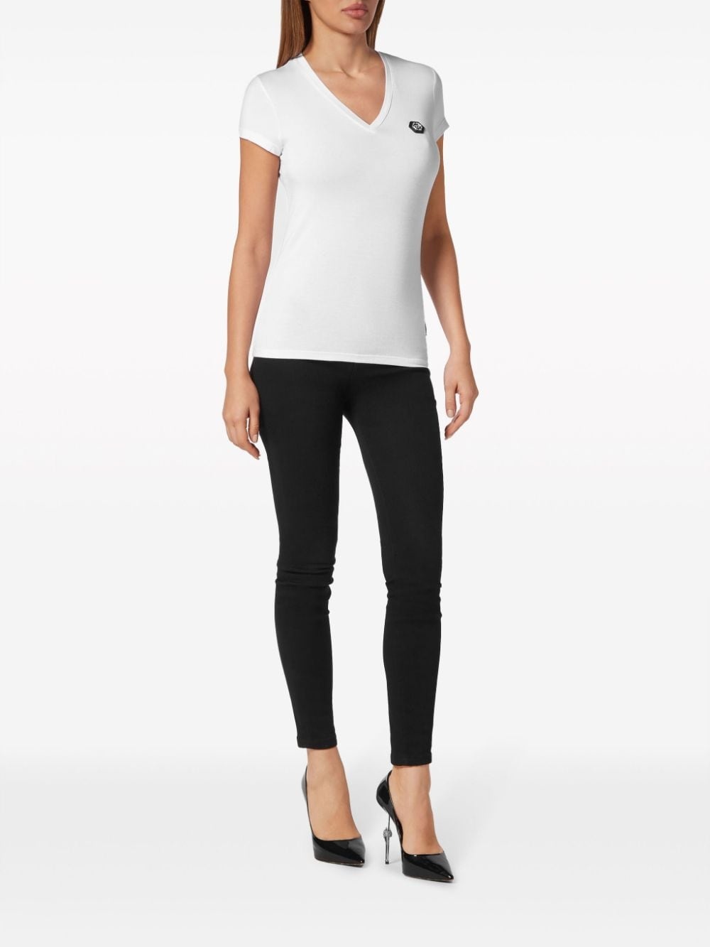 logo-appliquÃ©d cotton T-shirt - 2