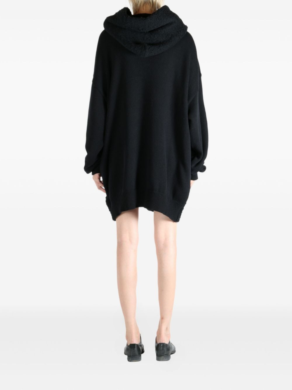 hooded toggle-fastening sweater - 4