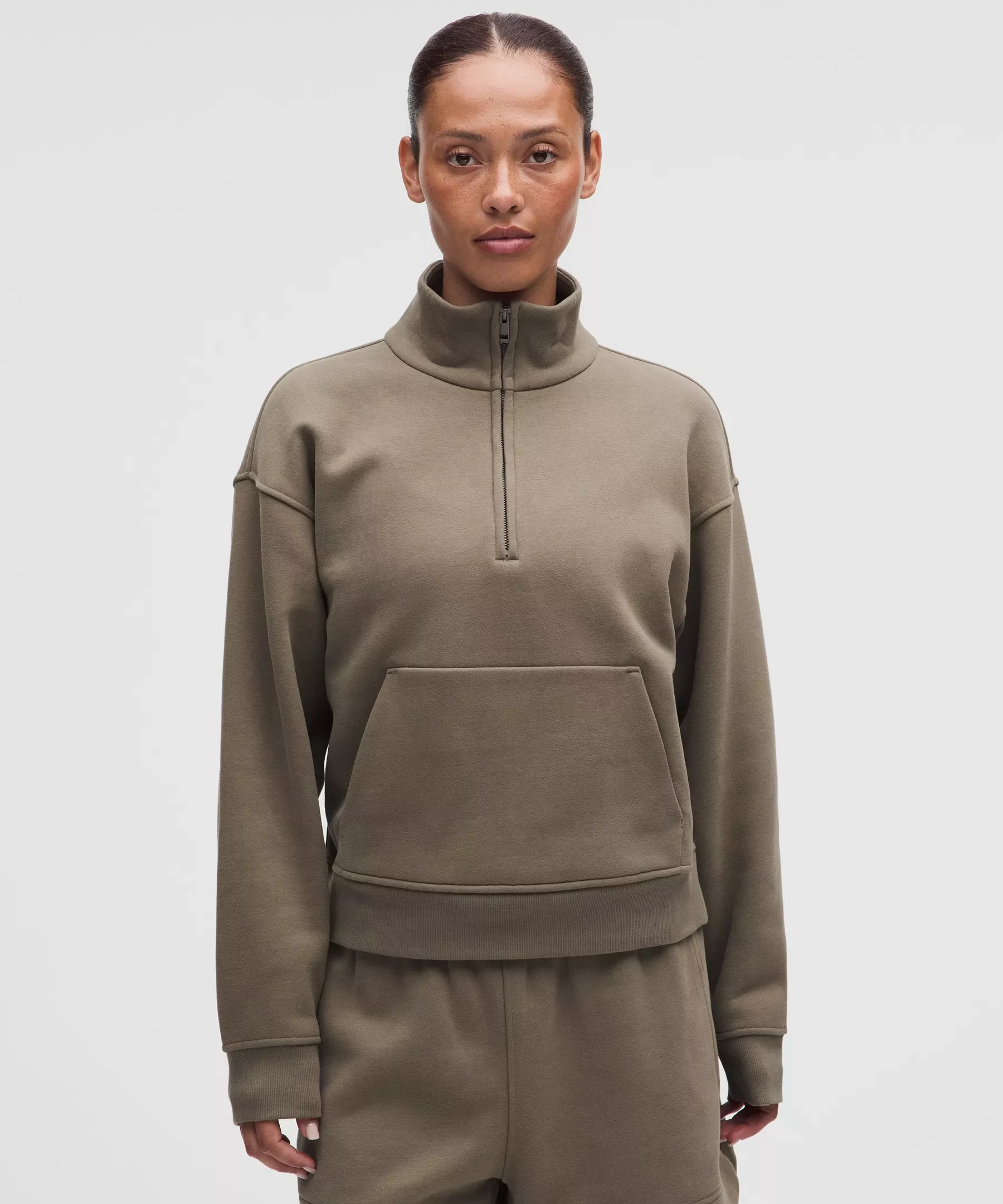 Women's Steady State SuperLoft Funnel-Neck Half Zip - 1