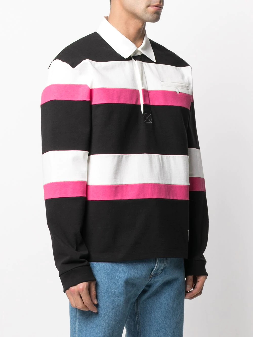 striped polo shirt - 3