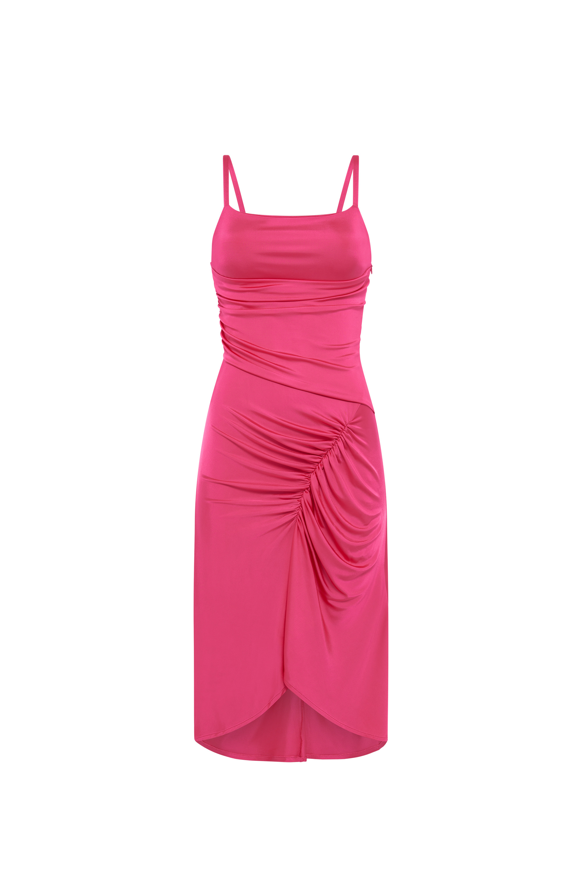 Regenerated Jersey Draped Pleated Dress - 2