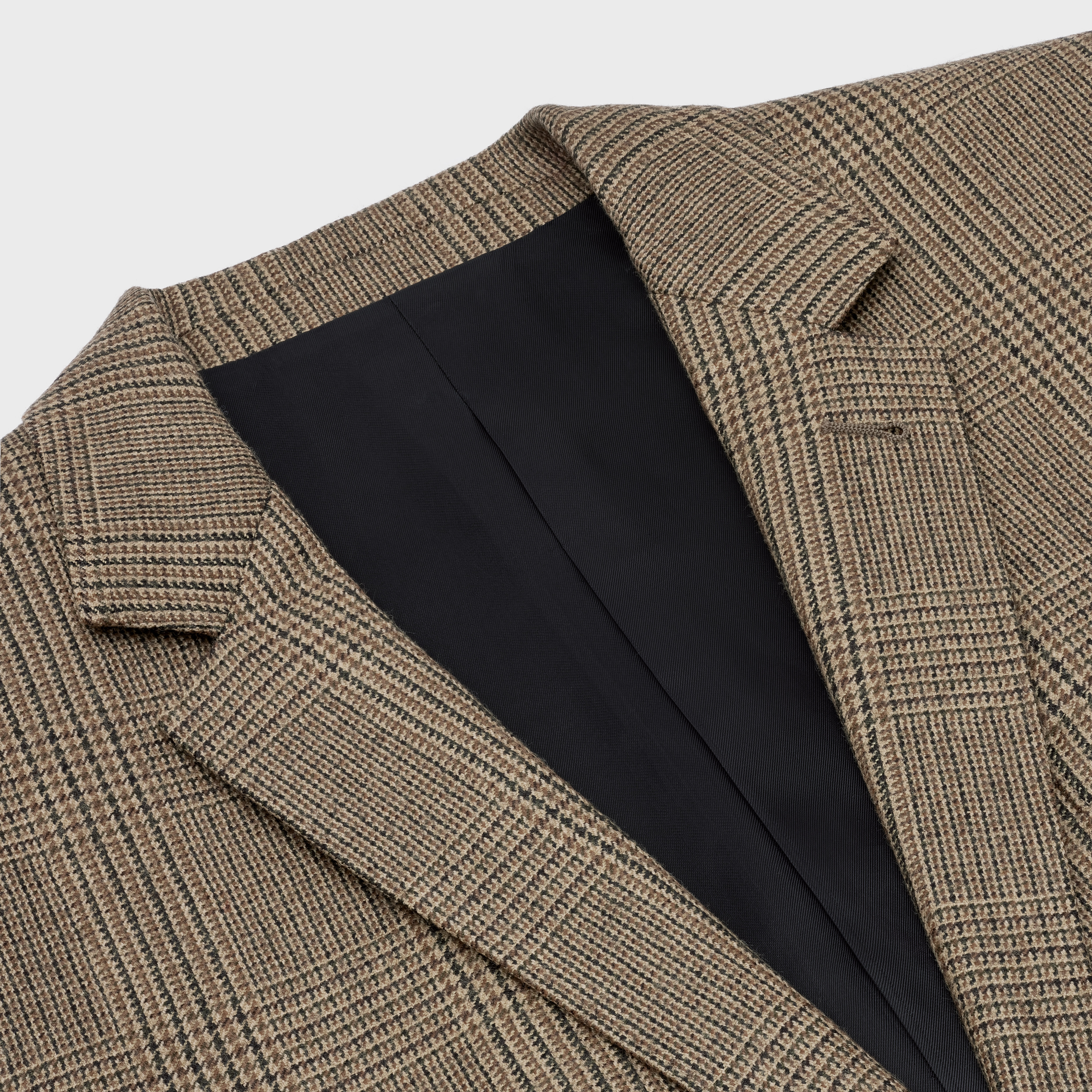 RECTANGLE JACKET IN PRINCE OF WALES CHECK WOOL - 3