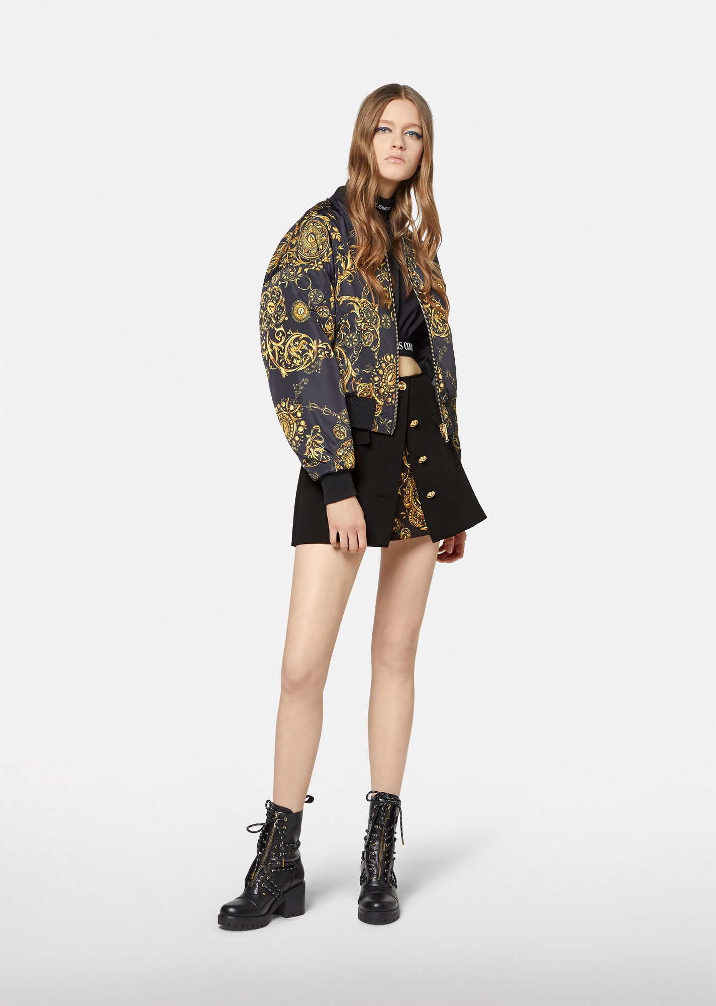 Regalia Baroque Print Accent Skirt - 4